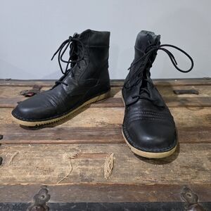 Oliberte Ngola Premium African Leather Double Toe Cap Combat/Work Boots. 43